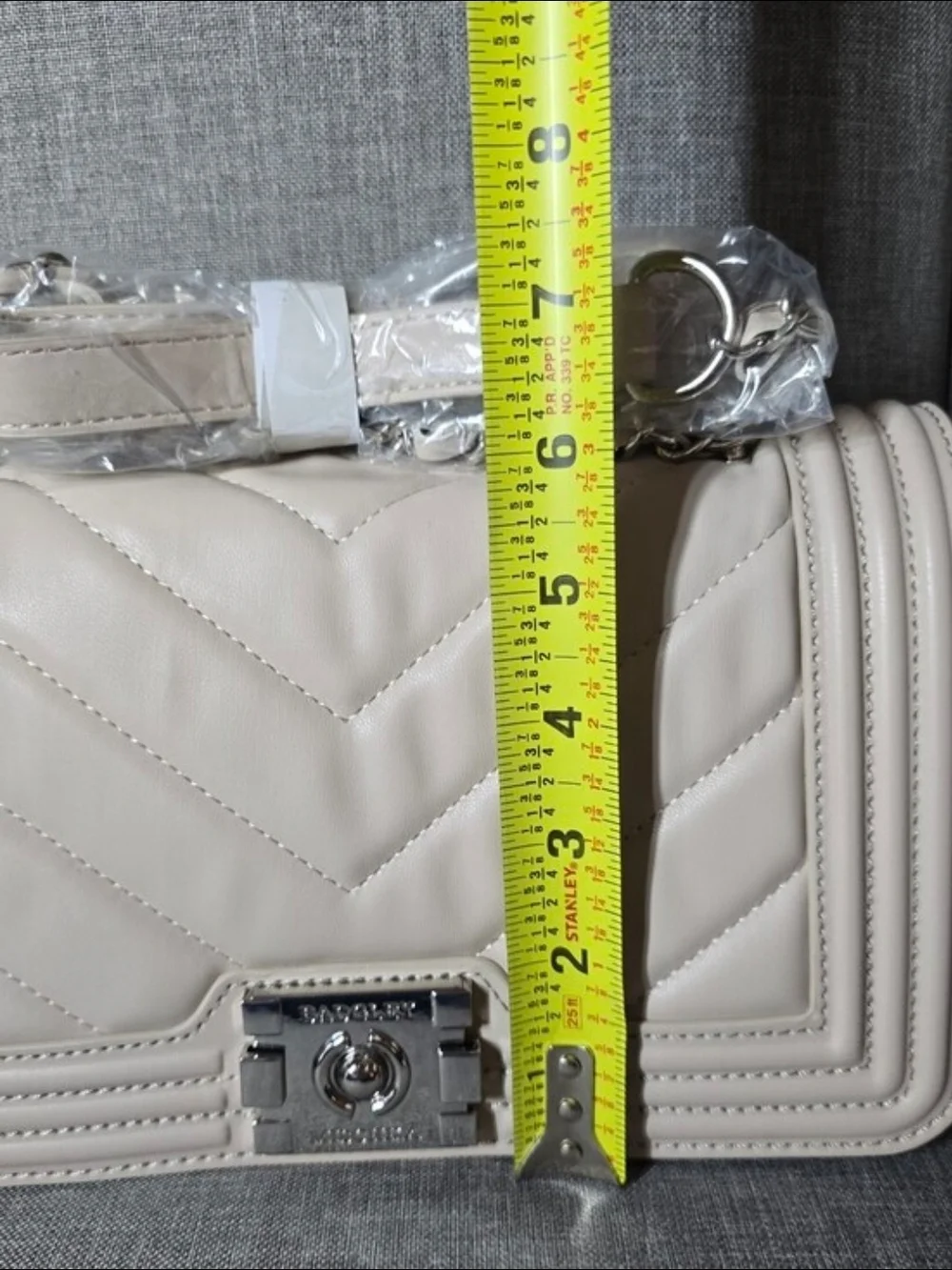 Badgley Mischka Quilted Chain-Handle/Strap Shoulder Bag